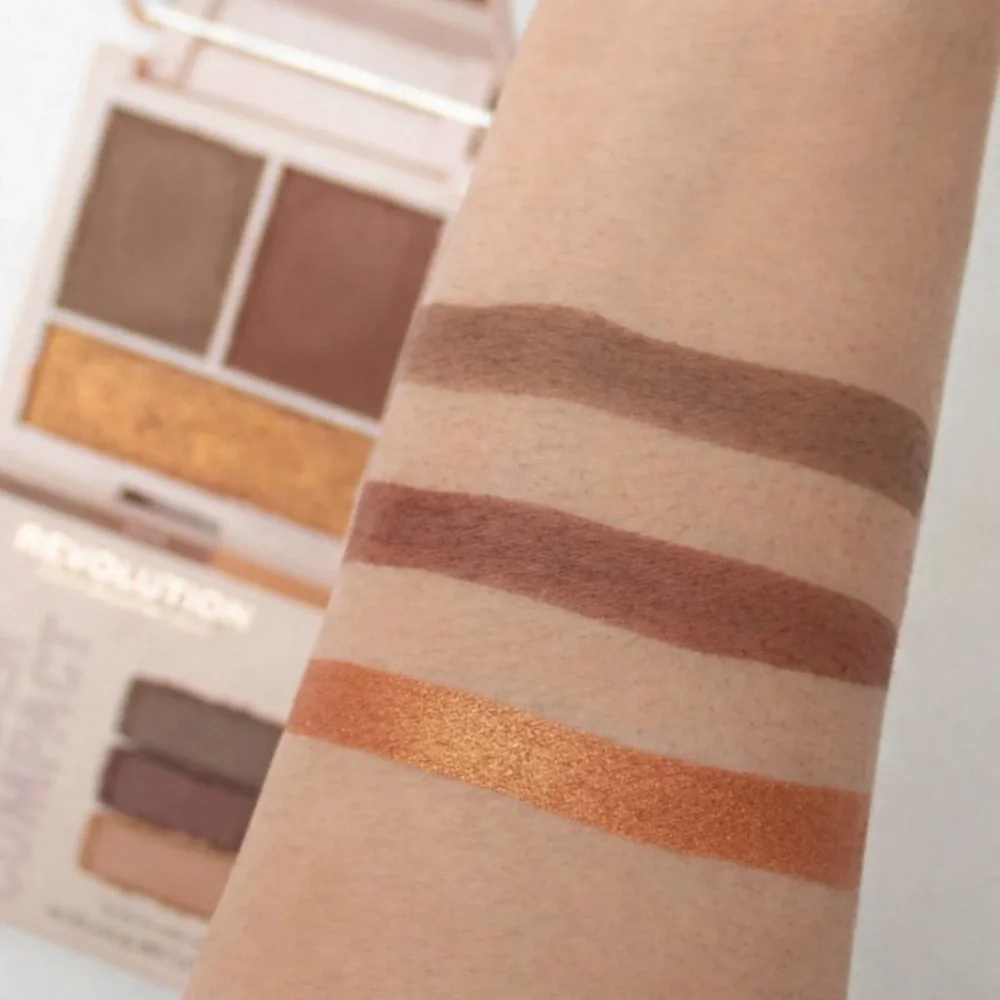 NEW Revolution London Contour Compact Mirror Compact Highlight Bronze Eyeshadow